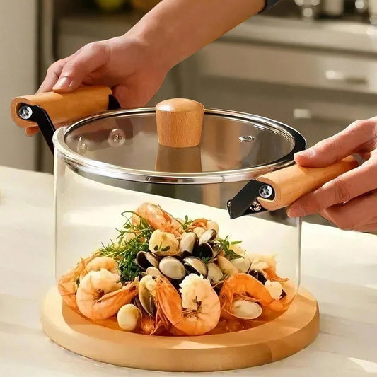 Alta Cocina - Olla de Vidrio Premium 3.2 LITROS - Cocina en la mitad del tiempo