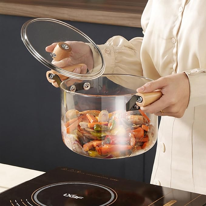 Alta Cocina - Olla de Vidrio Premium 3.2 LITROS - Cocina en la mitad del tiempo