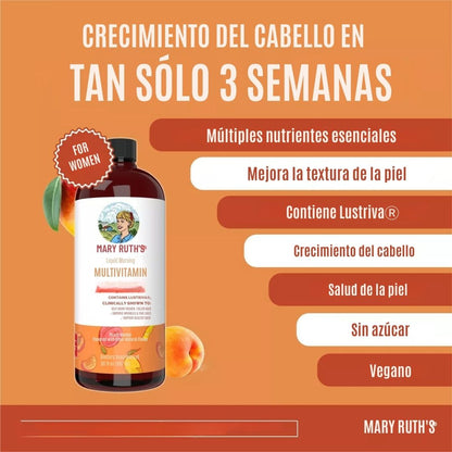 Maryruth's Multivitaminico para el crecimiento del cabello y brillo de la piel