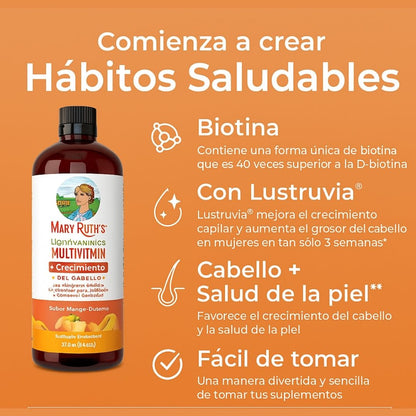 Maryruth's Multivitaminico para el crecimiento del cabello y brillo de la piel