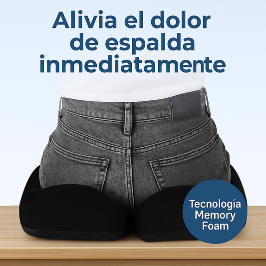 Cojin Ortopedico de soporte de coxis 100%