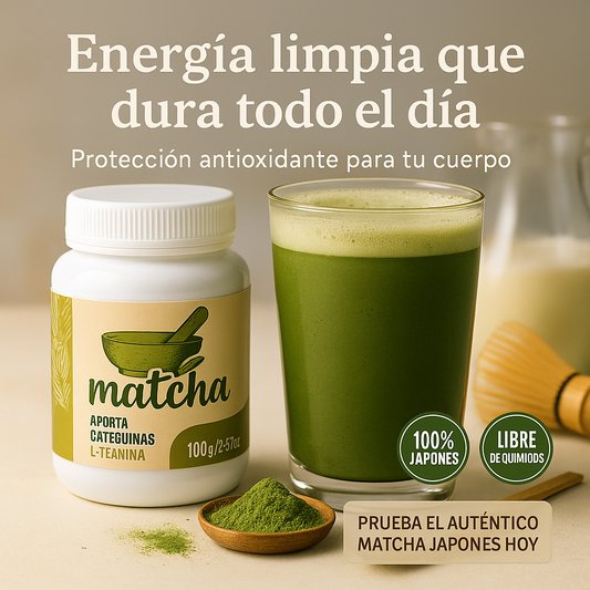 Té Matcha Japonés 100% Puro 100gr  – Energía Limpia y Enfoque Natural