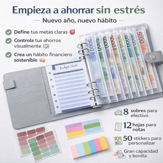Libreta de Ahorro, con Sobres para Efectivo