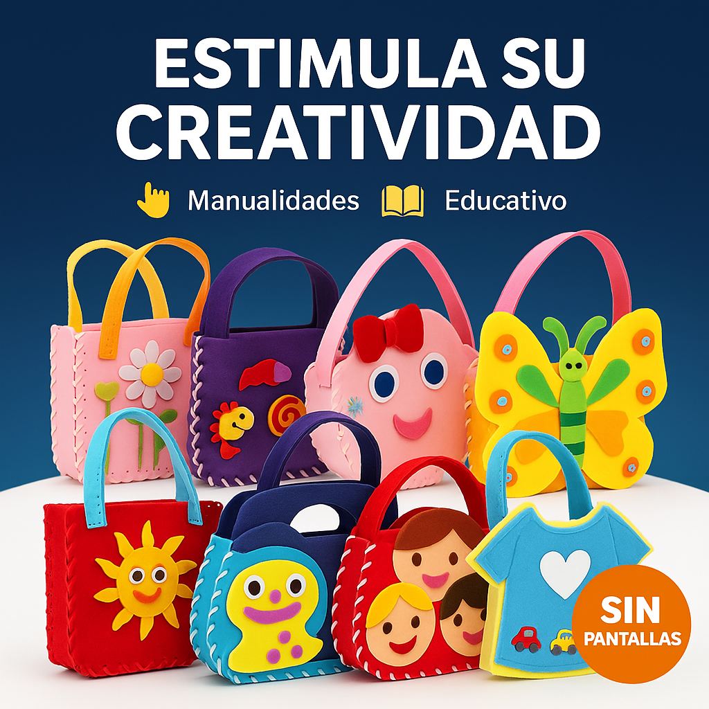 Kit de costura para niños - Aguja de seguridad y tela de fieltro