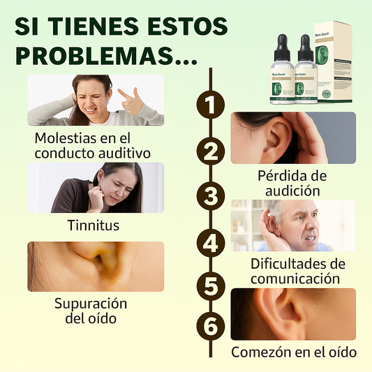 Gota para el cuidado de los oídos, alivio del tinnitus para las oreja X2 Unidades