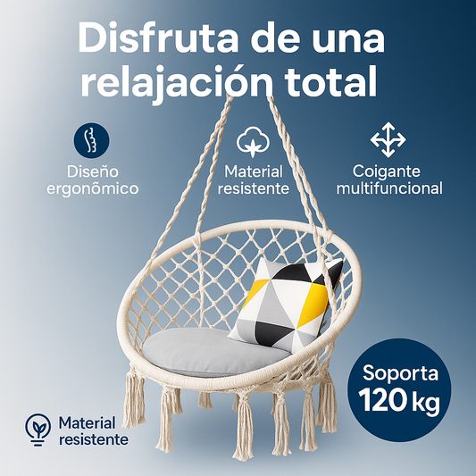 Silla Hamaca Colgante Tipo Columpio