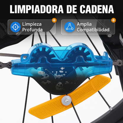 Cepillo Limpiador de Cadena 3D - Construcción Metálica de Alta Resistencia