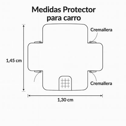 RuffRover 2.0™ - Protector de asiento de carro para perros