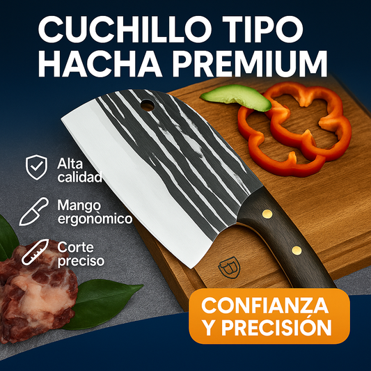 CUCHILLO TIPO HACHA - CORTA CON CONFIANZA Y PRECISIÓN