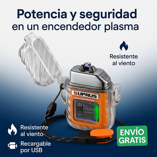 ENCENDEDOR PLASMA NARANJA RECARGABLE USB