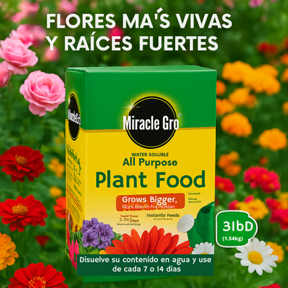 Fertilizante - Revive y acelera el crecimiento de tus plantas en tiempo récord.