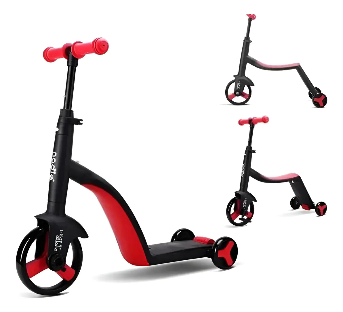 Monopatin 3 En 1 Triciclo Bicicleta Impulso