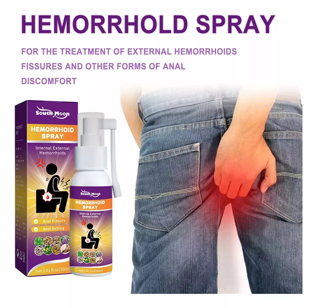 South Moon - Spray Para Hemorroides Paga 1 Lleva 2