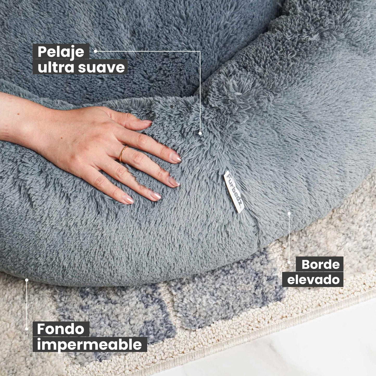 Cama Orginal Antiestrés Tipo Donut Para Perros-  Nido Acogedor Perfecto Para Sus Articulaciones