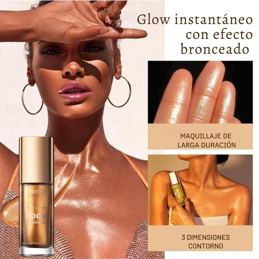 Iluminador Corporal con Brillo – Glow Touch - Bronceado natural