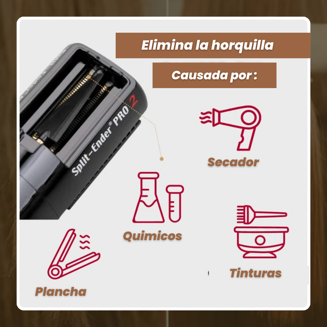 SPLIT ENDER ® || CEPILLO QUITA HORQUILLA RECARGABLE