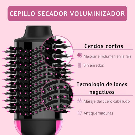 Cepillo Termico Secador Con Iones Negativos Antiencrespamiento
