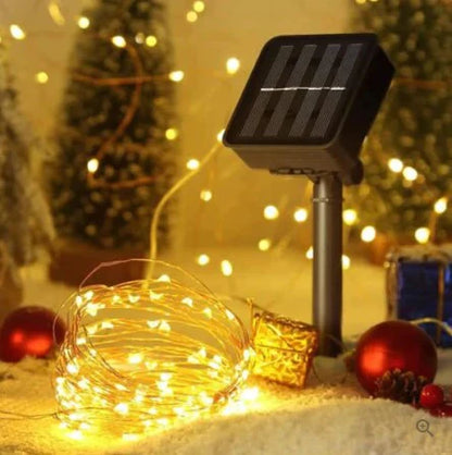 Luces Led De Navidad Solares 300 Leds A Prueba De Agua