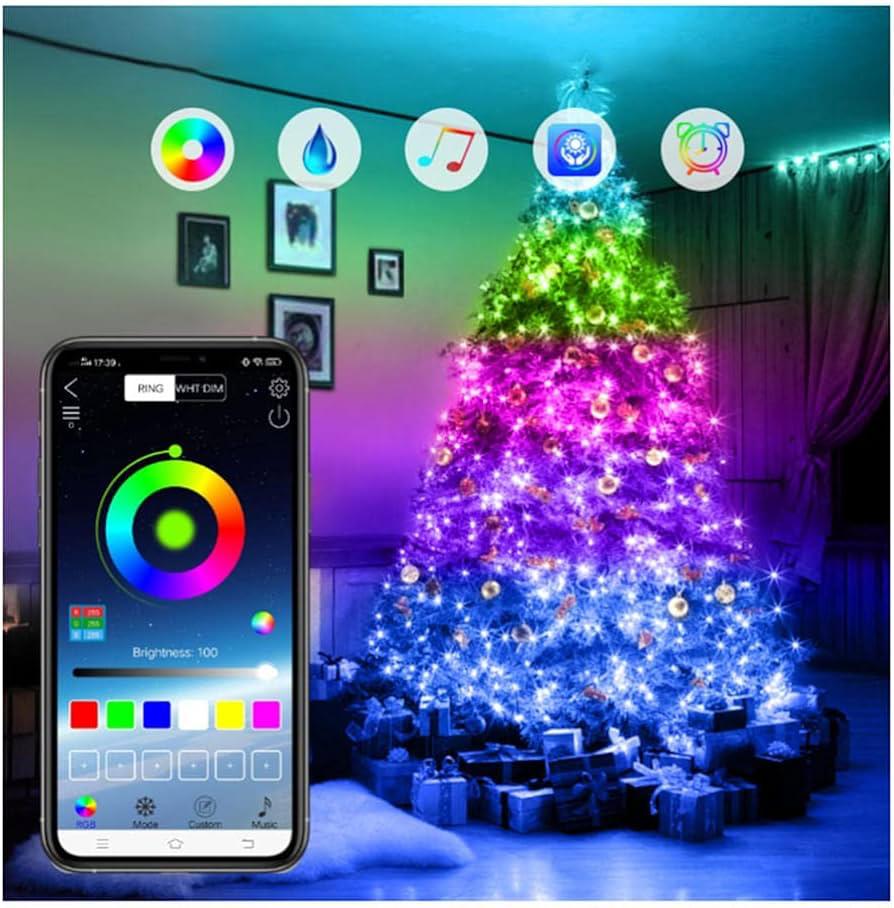 TIRA LED NAVIDEÑO INTELIGENTE DE 5 METROS + ENVÍO GRATIS