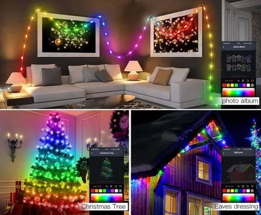 TIRA LED NAVIDEÑO INTELIGENTE DE 5 METROS + ENVÍO GRATIS