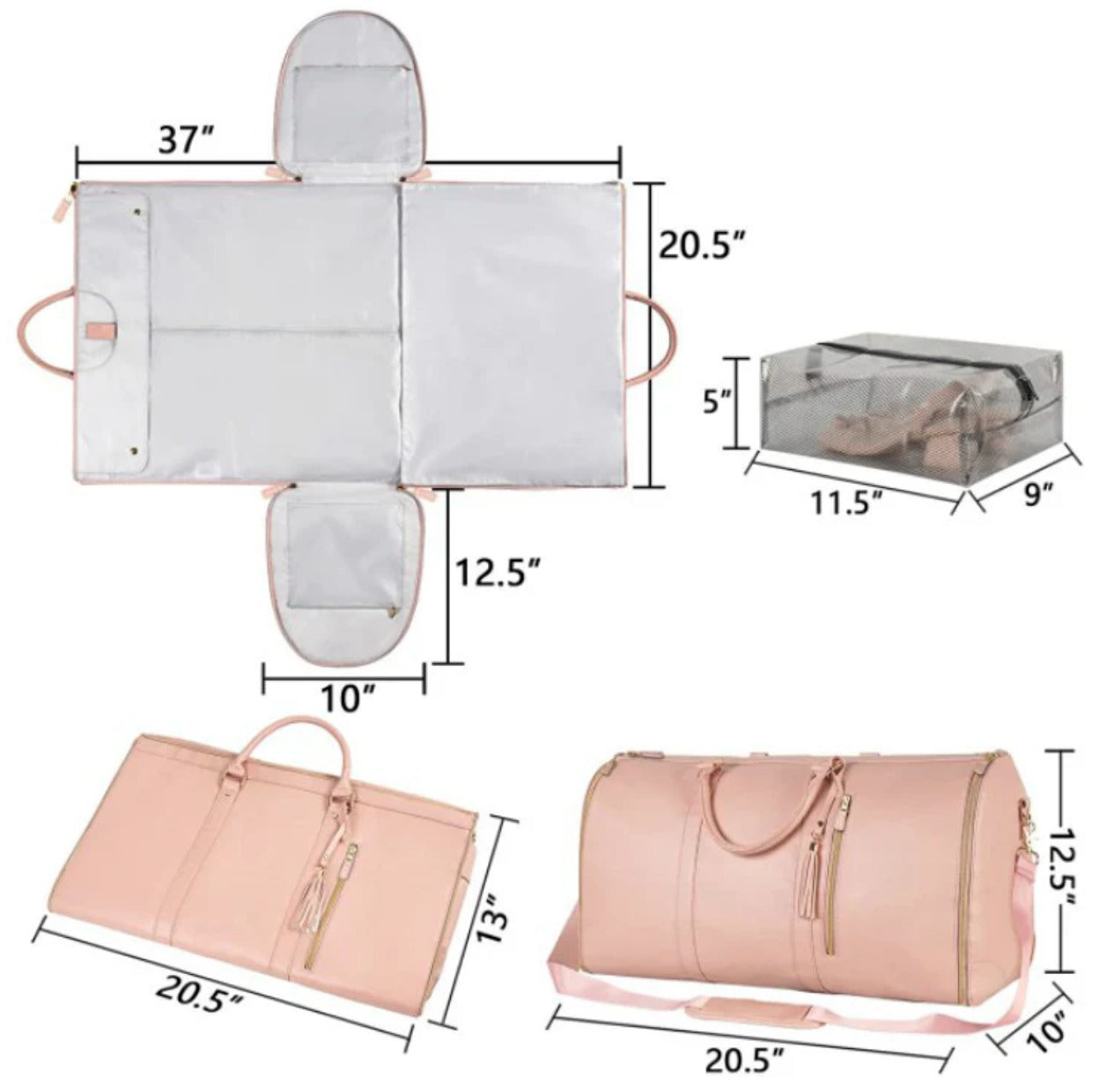 GarmentBag™ - Bolso de Plegable para Ropa sin Arrugas y con Amplia Capacidad