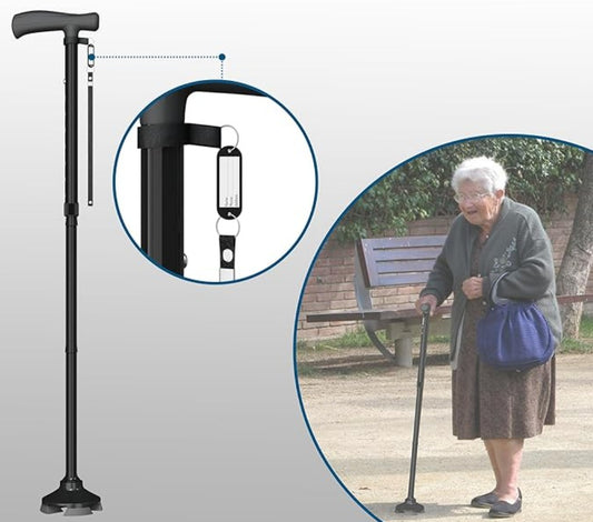 Grip Rest Pro™ Baston Plegable Para Caminar Con Luz Led