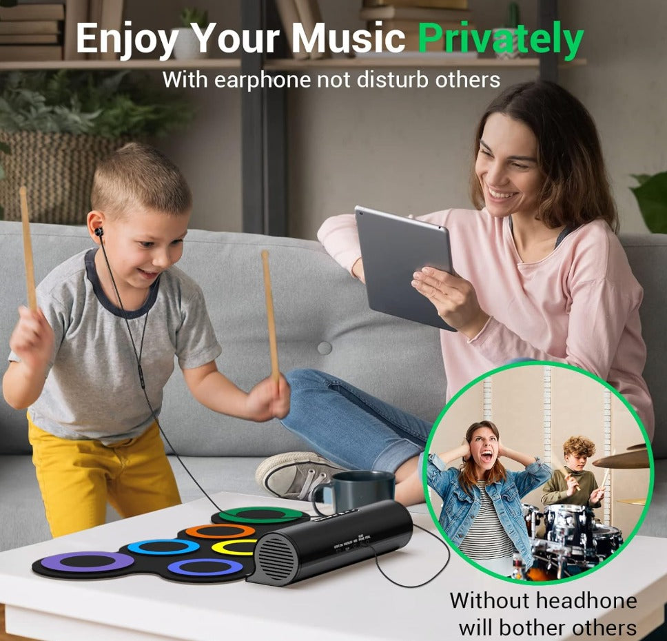 Batería eléctrica con altavoz integrado 7 almohadillas