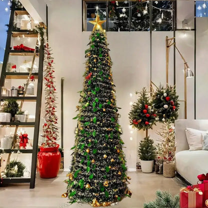 Árbol de Navidad Desplegable 1.5M + Extension de 200 bombillos