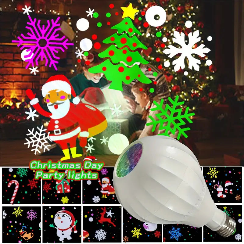 Bombillo Proyector De Figuras Navideñas