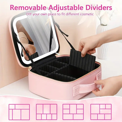 Neceser Cosmetiquera Profesional con Luz Led