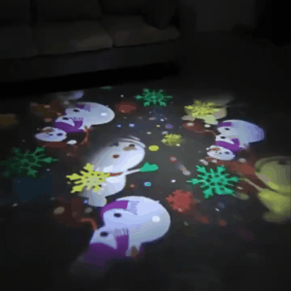 Bombillo Proyector De Figuras Navideñas