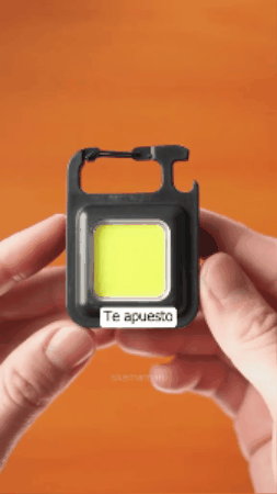 🔦 Linterna LED COB con Mosquetón Multiusos 🔦