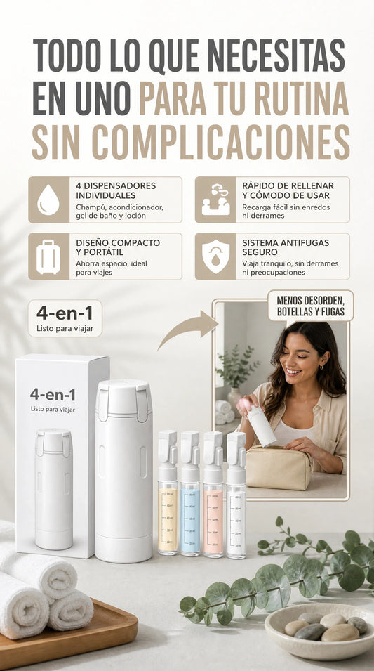 Dispensador Portátil 4 en 1