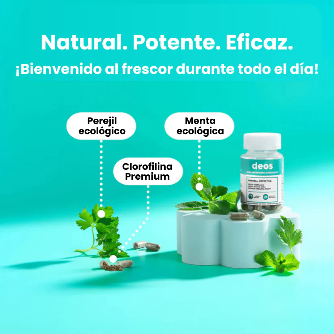DEOS® Desodorante Interno| Elimina los malos olores durante todo el día